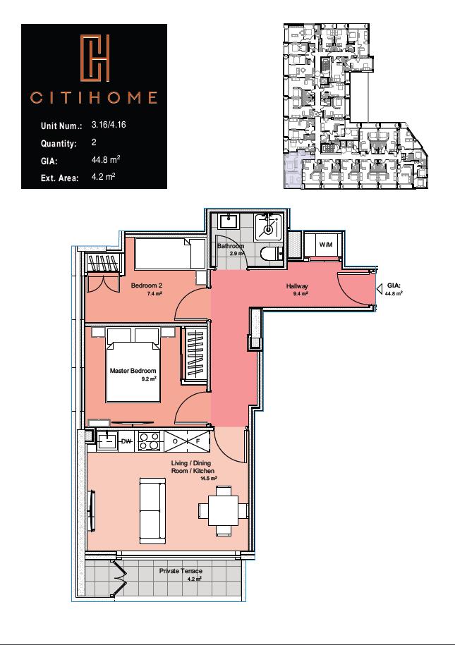 Image of Apartment - 2 Bedrooms - 1 Bathrooms for Rental in CitiHome-Gibraltar, Image 7